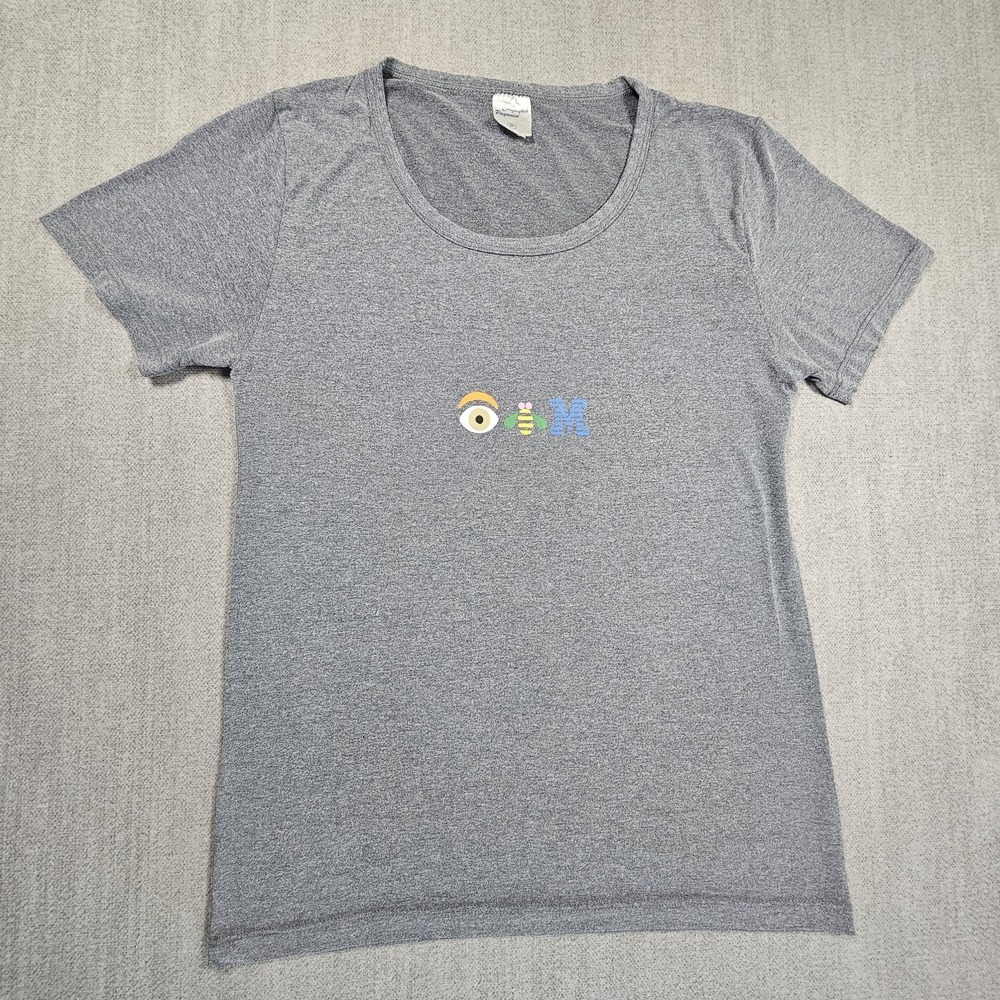 Vintage Women's IBM Confecoes Paganini Computers Gray T Shirt Eye Bee M Sz Small